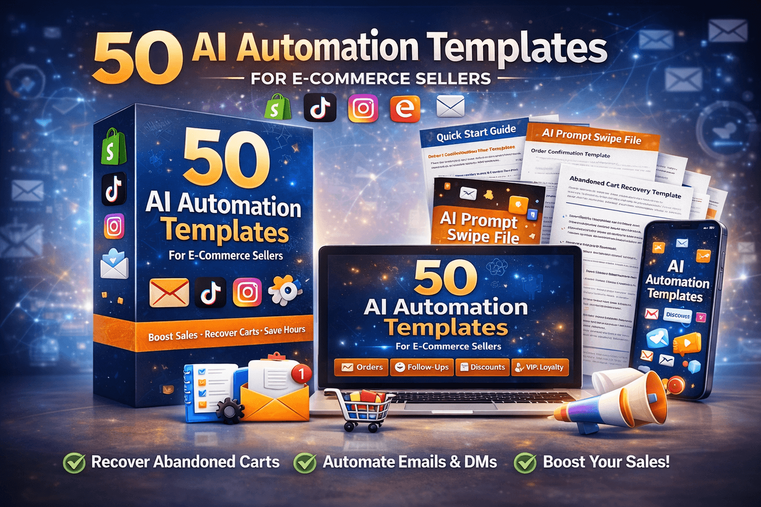 50 AI Automation Templates for E-Commerce Sellers review